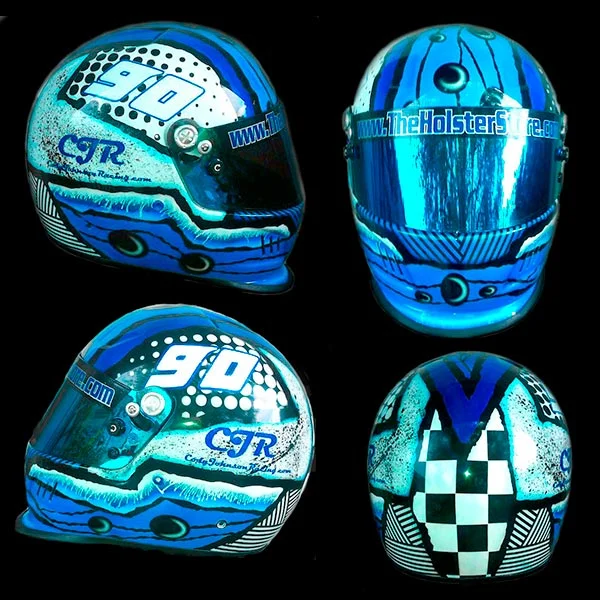 Bell race helmet tag design