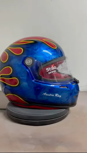 Skull Design Race Helmet